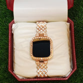 Ladies Touch LED Watch – Full Golden Edition | Diamond Strap | Stainless Steel Build